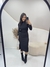 Vestido Midi Canelado Manga Longa - Telles Store