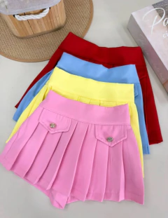 Short Saia Plissado