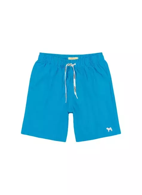 BERMUDA INFANTIL MASCULINA EM TECNOSPAN AZUL CHARPEY