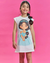 Vestido Kukiê Infantil Verão Branco Princesa Jasmine - comprar online