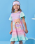 Camisola Kukiê Infantil Verão Colorida Hora de Dormir com Tapa Olhos - Amor de Marias Kids