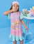 Camisola Kukiê Infantil Verão Colorida Hora de Dormir com Tapa Olhos - comprar online