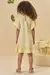 Vestido infantil Kukie Cafeteria de limão Amarelo - loja online