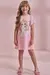 Vestido Infantil Kukiê Rosa Fadinha com Manga em Tule - comprar online