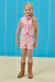 Conjunto Infantil Boiadeira Rosa Kukie - comprar online