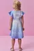 Vestido Infantil Frozen Minimalista Floco de Neve em Fly Tech Kukiê - comprar online