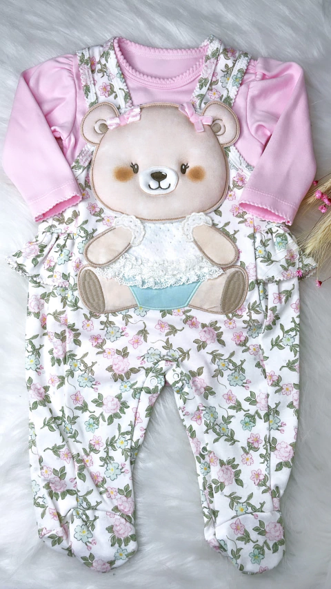 MACACAO COM BODY SUEDINE FLORAL YASMIN - UPIULI