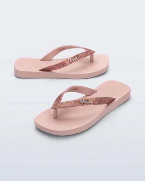 Chinelo Mini Melissa Sun Long Beach II Rosa - comprar online