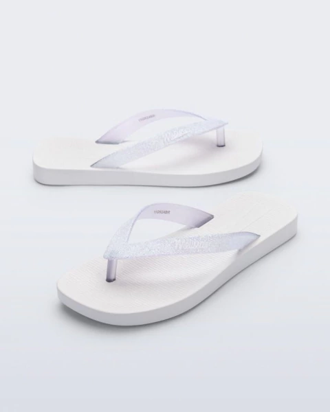 Chinelo Mini Melissa Sun Long Beach II Branco - comprar online