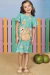 VESTIDO INFANTIL PREGUIÇA FLORA VERDE - INFANTI - comprar online