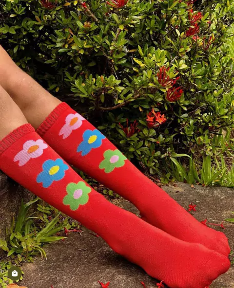 Meia Infantil 3/4 Iolanda Cantarola