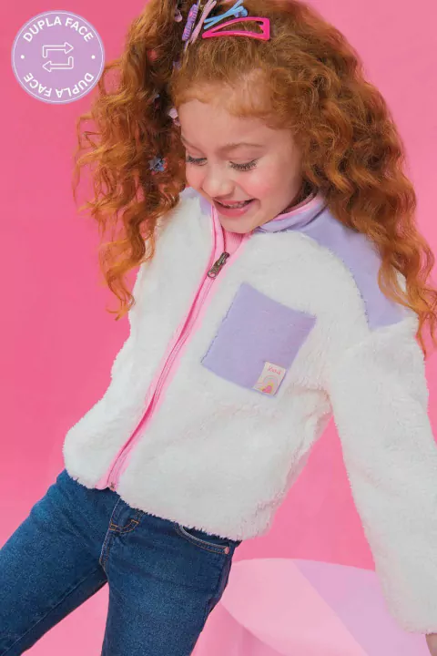 JAQUETA INFANTIL DUPLA FACE CANDY COLOR KUKIE