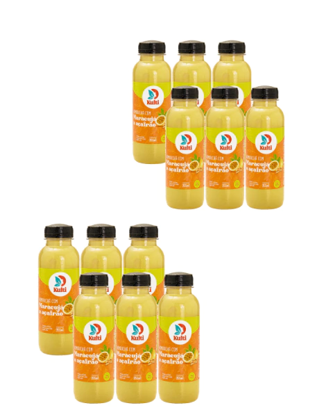 Kombucha Maracuja/Açafrão (caixa 12) 355mL - Kulti - - comprar online