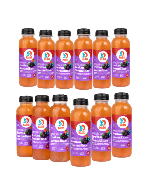 Kombucha Frutas Vermelhas (caixa 12) 355mL - Kulti - comprar online