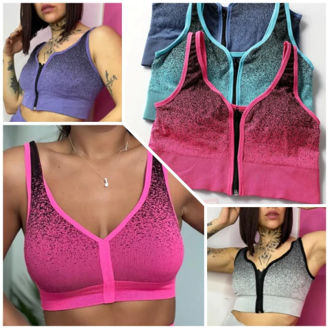 Top jaspeado c/cierre Milan - comprar online