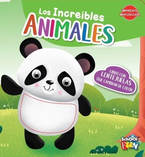 LIBRO CON LENTEJUELAS. LOS INCREIBLES ANIMALES