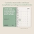 AGENDA NEUTRA 14X20 TD 2025 ANILLADA -semana a la vista -Verde - traslospasos.com.ar