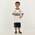 Kit Infantil Vasco Kappa Supporter 23/24 Branco e Preto