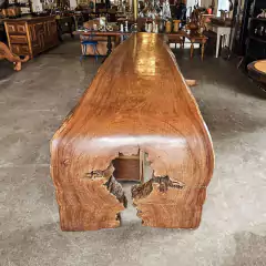 Mesa de Jantar Cascata em Cumaru Tora com pé de ferro 4,60x1,20 - comprar online