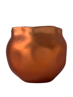 Pote de Cerâmica Cobreado Médio - comprar online