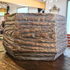 Cachepo de Metal Bronze Médio Hexagonal na internet