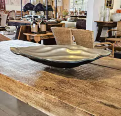 Centro de Mesa Murano Canoa Ouro Mate - loja online