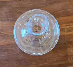 Jarro Decanter em Vidro para Vinho Transparente sem Alça - Marcenaria Tiradentes - Móveis e Decoração Artesanais de alto padrão