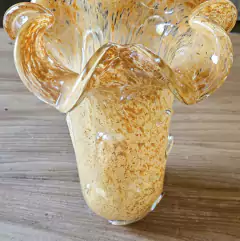 Vaso de Vidro M Tipo Murano Damasco Aberto Alto - loja online