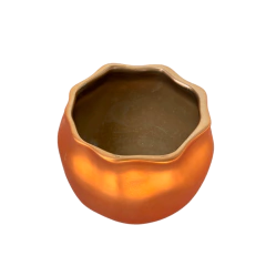 Pote de Cerâmica Cobreado Pequeno