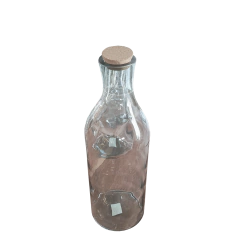 Garrafão decorativo fino e alto, modelo M 20L, ideal para guardar rolhas e valorizar ambientes com uma pegada sustentável e artesanal da Marcenaria Tiradentes.