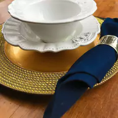 Sousplat Gold em Acrílico com Strass 36X36 - comprar online