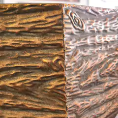 Cachepo de Metal Bronze Médio Hexagonal - loja online