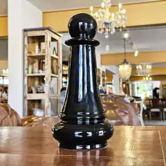 Peça de Xadrez Peão Grande Preto em Poliresina - comprar online