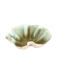 Centro de Mesa Murano Folha Trouxinha Fendi Apicuado