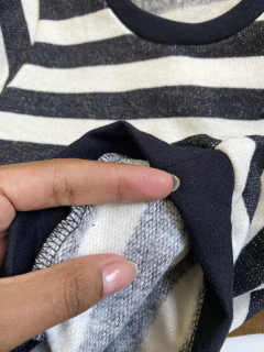 Imagem do SUÉTER MOLETINHO FLANELADO LISTRADO - 2 E 8