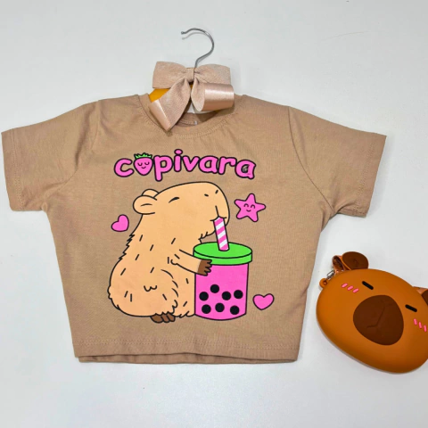 Blusinha Croped capivara