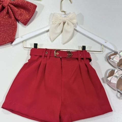 Shorts infantis com cinto - comprar online