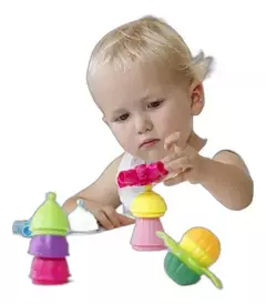 FRASCO 5-EN-1 LALABOOM ANIMALES DEL BOSQUE CON 21 PIEZAS - GAYKA ~ Un Universo de Juegos