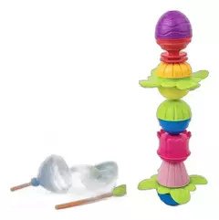FRASCO 5-EN-1 LALABOOM ANIMALES DEL BOSQUE CON 21 PIEZAS - GAYKA ~ Un Universo de Juegos