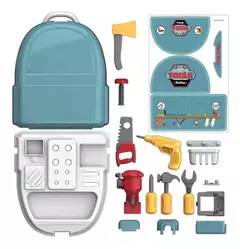 MOCHILA CON ACCESORIOS DE HERRAMIENTAS DE TRABAJO X18 PIEZAS - EXPLORER FAN - tienda online