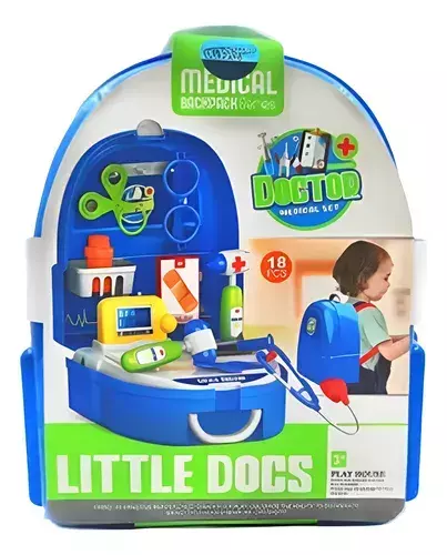 MOCHILA CON ACCESORIOS DE DOCTOR X18 PIEZAS - EXPLORER FAN - comprar online