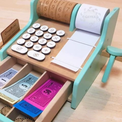 CAJA REGISTRADORA DE MADERA - GAYKA ~ Un Universo de Juegos