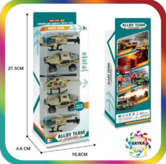 SET DE VEHICULOS MILITARE AERO-TERRESTRES EN METAL - EXPLORER FAN - comprar online