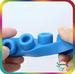 Imagen de BLOQUES SOFT 50 PIEZAS EN CONTENEDOR PLASTICO CON RUEDAS - PHI PHI TOYS
