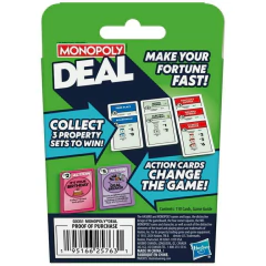 MONOPOLY FAMILY JUEGO DE CARTAS DEAL - HASBRO en internet