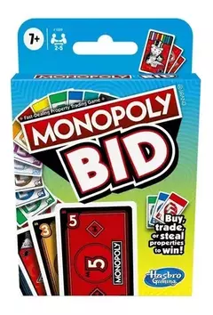 MONOPOLY BID CARTAS - HASBRO - comprar online