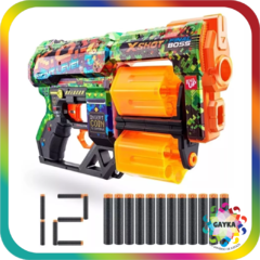 PISTOLA LANZA DARDOS XSHOT SKINS DREAD. 12 DARDOS - ZURU - GAYKA ~ Un Universo de Juegos