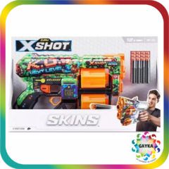 PISTOLA LANZA DARDOS XSHOT SKINS DREAD. 12 DARDOS - ZURU