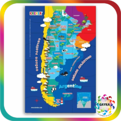 PUZZLE IMANTADO MAPA DE ARGENTINA C/DIVISION POLITICA - KREKER