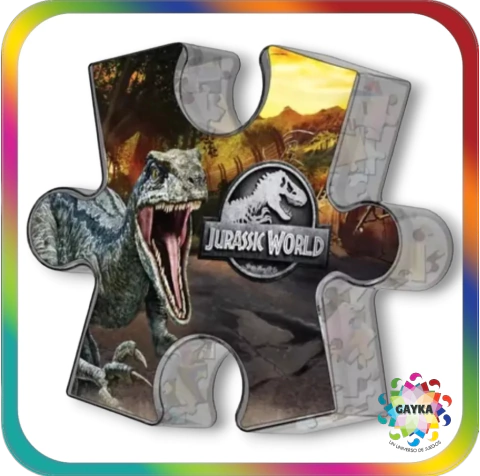 PUZZLE FICHA X24 PIEZAS JURASSIC WORLD - MAGIC MAKERS